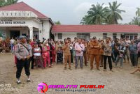 Kantor Kepala Desa Sennah saat didemo oleh masyarakat terkait dugaan korupsi Dana Desa. (Foto: Jepril Harefa/realitapublik.id)