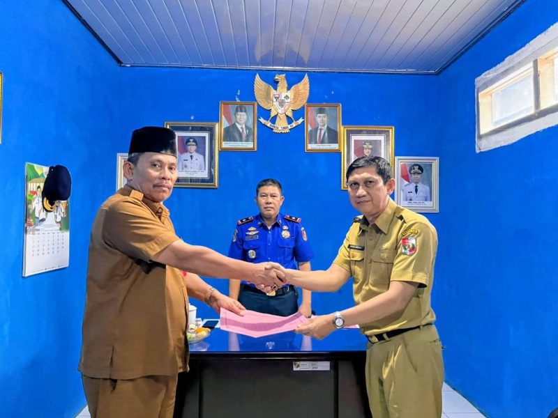 Sertijab Kabid Pemadaman dan Penyelamatan, Dinas Pemadam Kebakaran dan Penyelamatan Kabupaten Lampung Utara, dari pejabat lama Mirza Sofyan kepada pejabat baru Desputra Adami, S.H.
