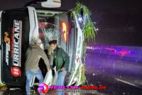Lokasi bis terguling yang tewaskan 3 penumpang (Fery Eka S realitapublik.id)