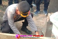 Peletakan batu pertama, menandai dimulainya pembangunan Koperasi Merah Putih di Tiyuh Pulung Kencana, Kecamatan Tulang Bawang Tengah, Kabupaten Tulang Bawang Barat (Tubaba), Jumat (17/10/2025).(Photo: Rody Sandra/realitapublik.id)