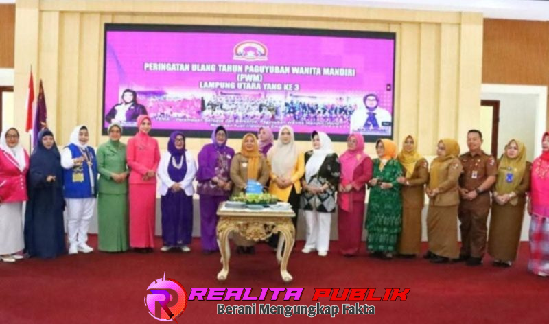 Perayaan HUT ke-3 Paguyuban Wanita Mandiri di Gedung Pusiban Agung.(Foto: Rody Sandra realitapublik.id)