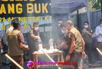 Pemusnahan BB di Kantor Kejari Kota Malang, Jalan Simpang Panji Suroso (Bil realitapublik.id)