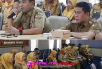 Rapat koordinasi persiapan pengamanan Nataru di ruang Siger Setdakab (Rody realitapublik.id)