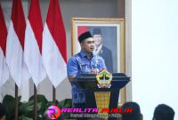 Wakil Gubernur Jateng, Taj Yasin Maimoen dalam pelantikan DPW Gabungan Pengusaha Makan Bergizi Indonesia (Gapembi) Jateng di Gedung Gradhika Bhakti Praja, Kompleks Kantor Gubernur, Selasa (9/12/2025).