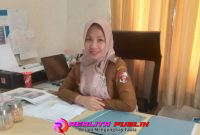 Siti Sarah, Kepala Bidang Pengadaan, Pemberhentian, dan Informasi BKPSDM Lampura (foto: Rody Sandra Realita Publik)