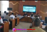 Wali Kota Aaf menyampaikan bahwa persiapan Nataru di aula Dishub (foto: Wildan Realita Publik)
