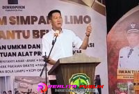 Bupati Penukal Abab Lematang Ilir (PALI), Asgianto, ST., dalam acara gebyar Koperasi dan UMKM Kabupaten PALI Tahun 2025, Sabtu 20 Desember 2025.