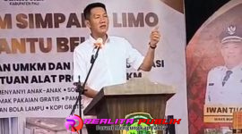 Bupati Penukal Abab Lematang Ilir (PALI), Asgianto, ST., dalam acara gebyar Koperasi dan UMKM Kabupaten PALI Tahun 2025, Sabtu 20 Desember 2025.