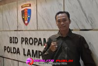 Aprohan Saputra, nyatakan kekecewaannya atas SP2HP yang diterima (foto: Rody Sandra Realita Publik)