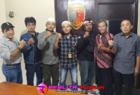 Pengurus PWI LS melapor ke Polres Pekalongan (foto: Wagiyono Realita Publik)