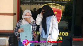 Ibu dan korban, melapor ke Polres Pasuruan (foto: Yudistira Realita Publik)