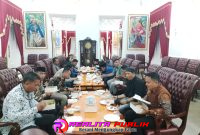 Bupati Indramayu, Lucky Hakim, dalam acara silaturahmi sekaligus buka puasa bersama Pengurus AMKI di Pendopo Indramayu, Rabu (18/03/2026).