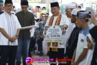 Tim Safari Ramadan Provinsi Lampung bersama Bupati Lampung Utara dalam kegiatan Safari Ramadan di Abung Selatan