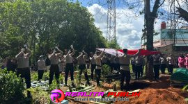 Polres PALI Gelar Upacara Pemakaman Kedinasan untuk AIPDA Ali Sadikin