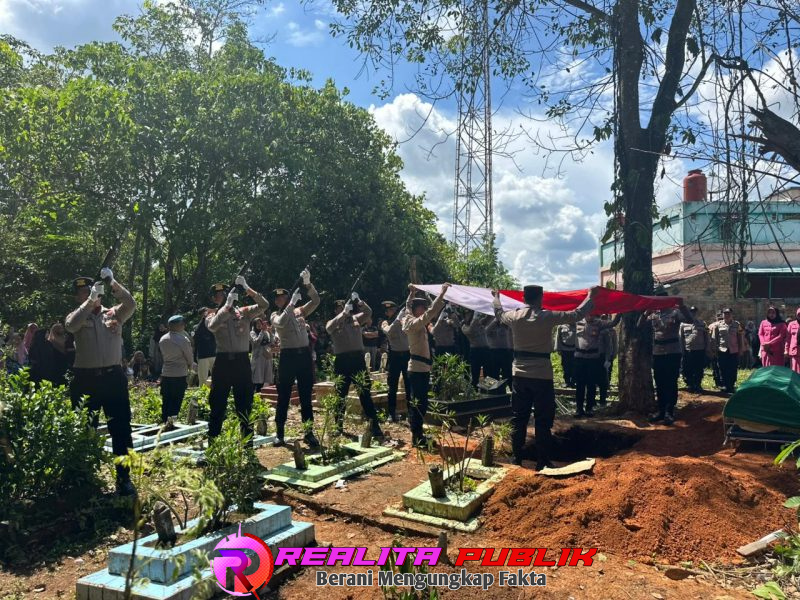 Polres PALI Gelar Upacara Pemakaman Kedinasan untuk AIPDA Ali Sadikin
