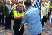 Suwardi secara sah dikukuhkan sebagai Ketua Umum PDBI Lampung Utara masa bakti 2026–2030 oleh Ketua Umum PDBI Provinsi Lampung, Thomas Amirico, di Balai Keratun, Kantor Gubernur Lampung, Kamis (23/4/2026).