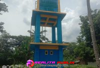 Hasil pekerjaan proyek air bersih di Desa Purbasakti, Kecamatan Abung Surakarta, Kabupaten Lampung Utara. (Photo: Rodi Sandra/realitapublik.id) 