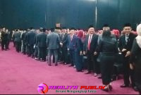 Mutasi digelar berada di gedung kesenian kota Pasuruan (foto: Saichu Realita Publik)