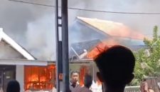Tangkapan layar video amatir yang memperlihatkan kondisi saat kebakaran terjadi. 