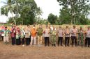 Dukung Ketahanan Pangan, Kapolres Lampung Utara Hadiri Panen Raya Jagung Serentak di Abung Timur