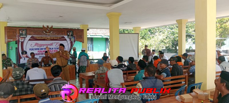 Musdes Penetapan DPT Pilkades PAW Desa Selomukti, Kecamatan Mlandingan, Kabupaten Situbondo, Senin (8/6/2026). 