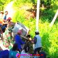 Pembangunan Jembatan Garuda Merah Putih di Desa Campoan, Kecamatan Mlandingan, Kabupaten Situbondo, Jawa Timur. 