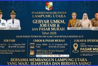 Dongkrak Ekonomi Warga, Pemkab Lampung Utara Gelar Tiga Event Strategis Jelang HUT RI