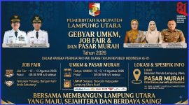 Dongkrak Ekonomi Warga, Pemkab Lampung Utara Gelar Tiga Event Strategis Jelang HUT RI