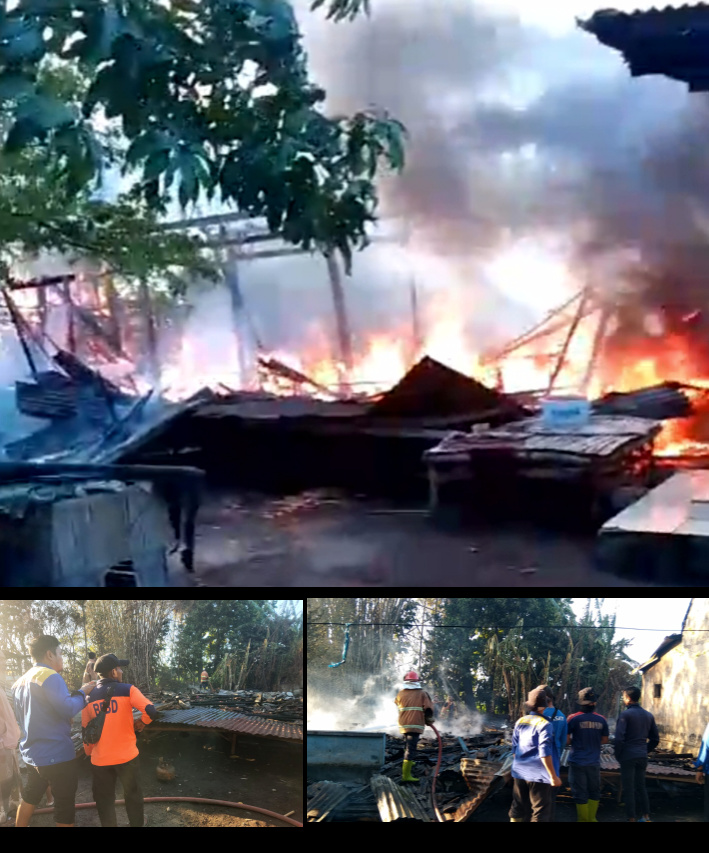 Amukan Jago Merah di Kapongan Situbondo: 3 Rumah Hangus