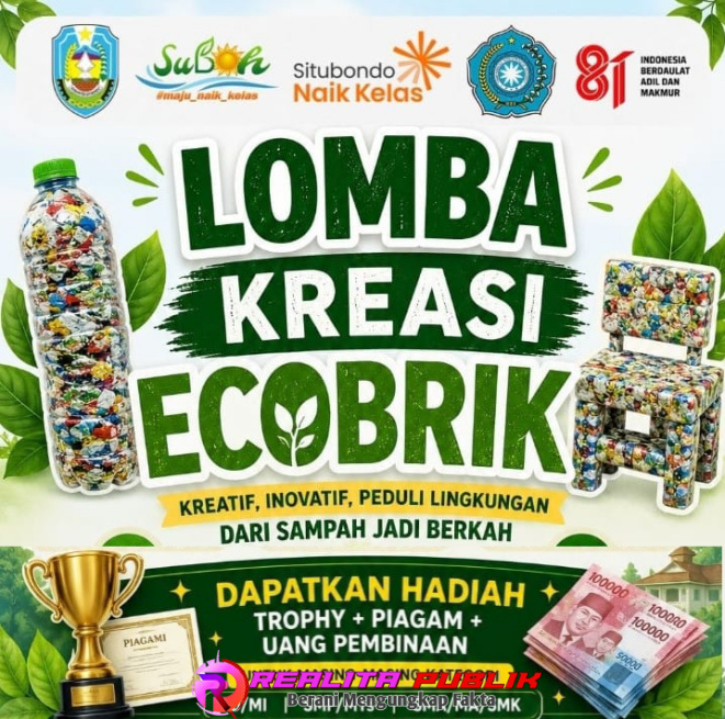 Dukung Lingkungan Berkelanjutan, TP-PKK Suboh Gelar Kompetisi Ecobrick Tingkat Pelajar