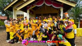 Caption: kegiatan senam bersama dalam rangka memeriahkan HUT ke-81 RI di Panaragan (foto: rody realita publik)