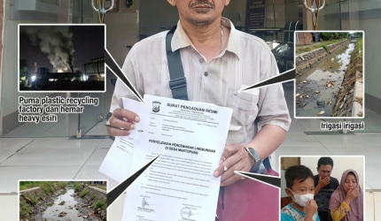 LSM AGTIB, Samsul Arifin usai melaporkan ke Polres Pasuruan (Realita Publik)